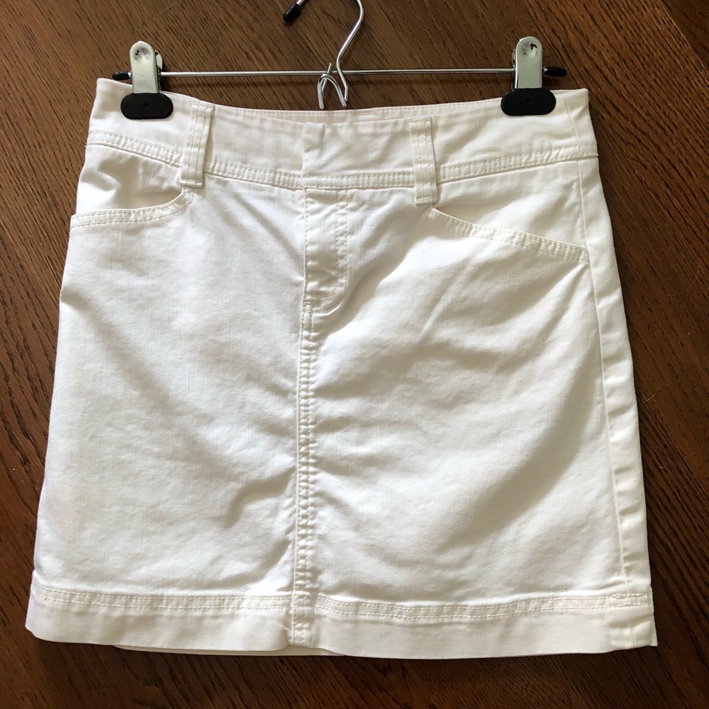 Lilly Pulitzer White Denim Skirt